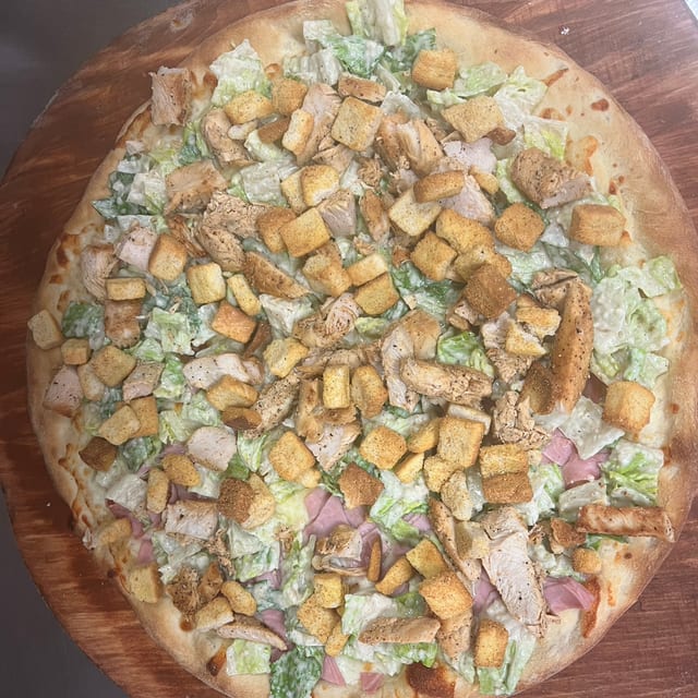 Chicken Caesar Pizza.