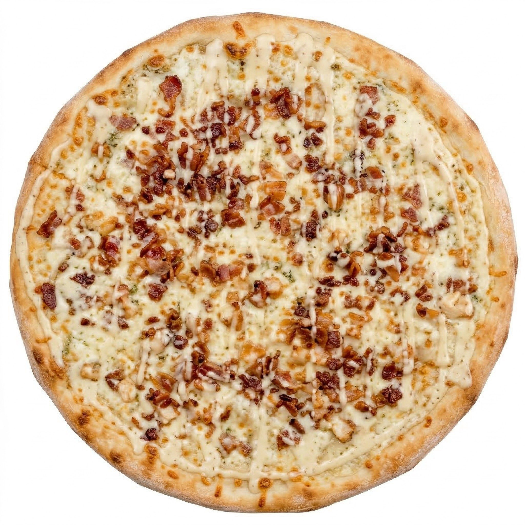 Crispy Chicken Bacon Ranch Pizza.