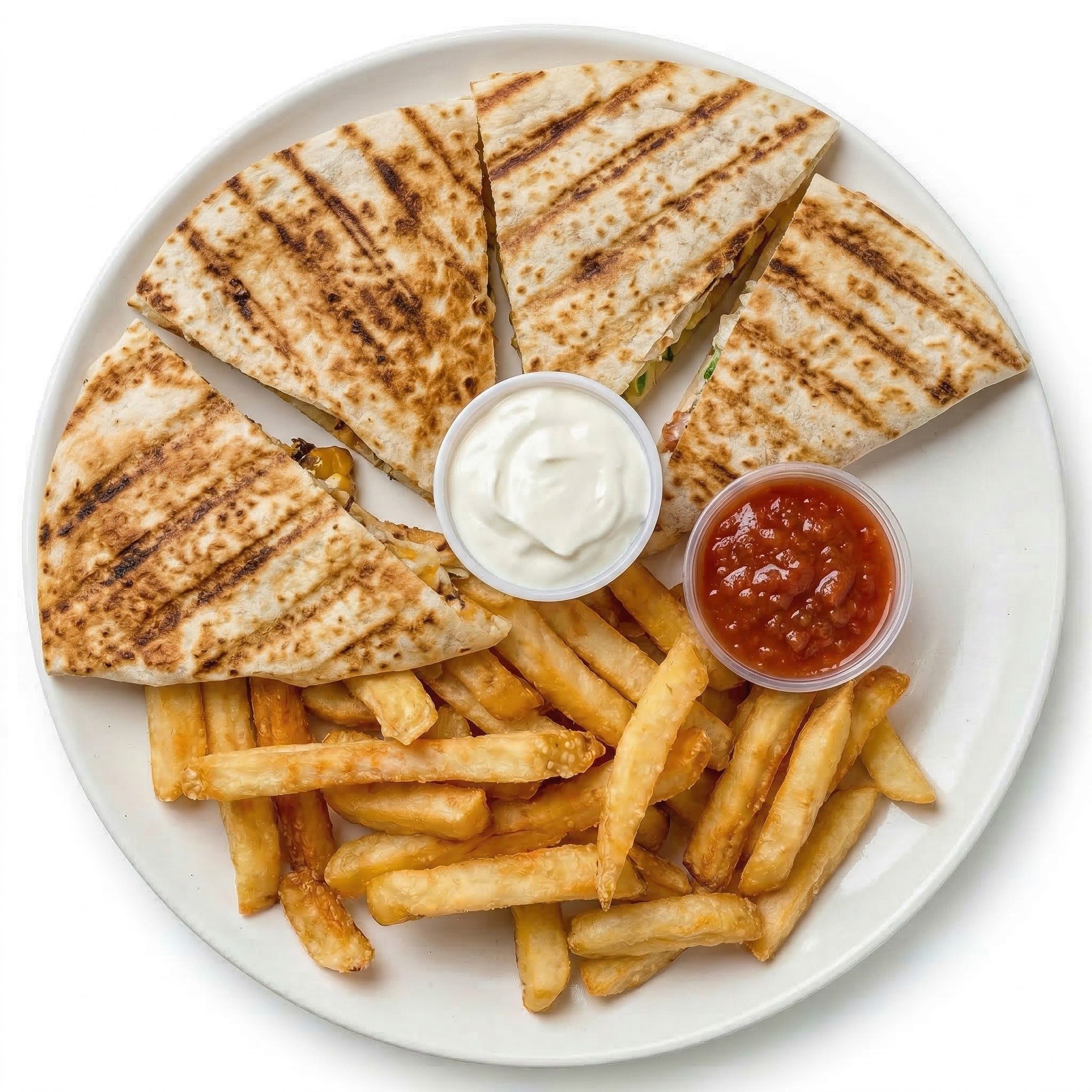 Veggie Quesadilla.