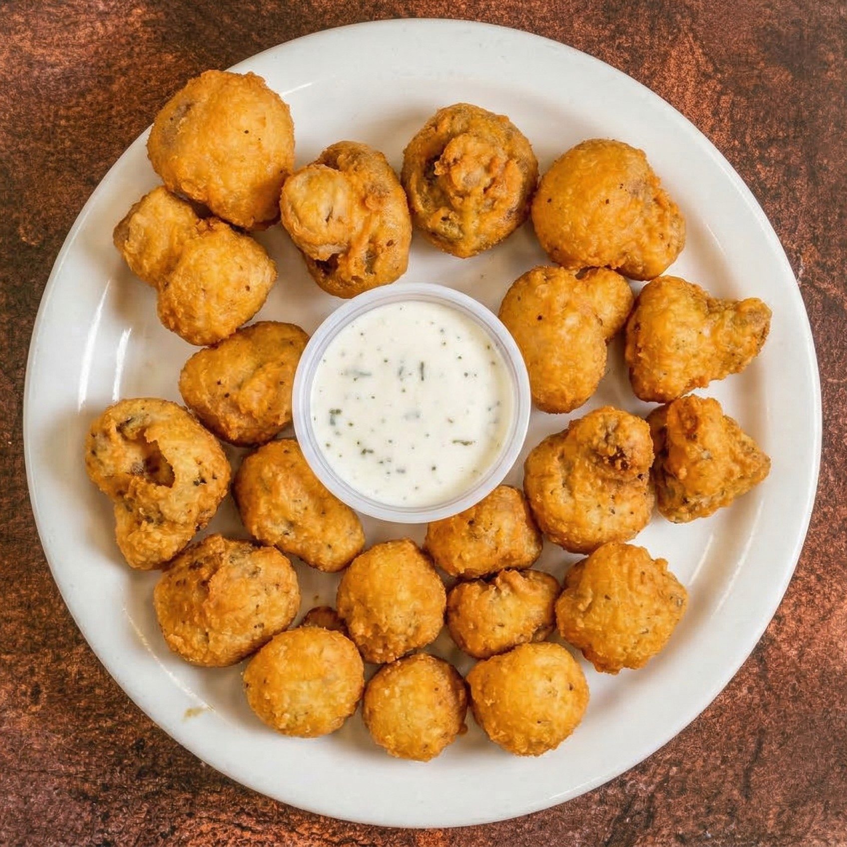 Breaded Mushrooms.