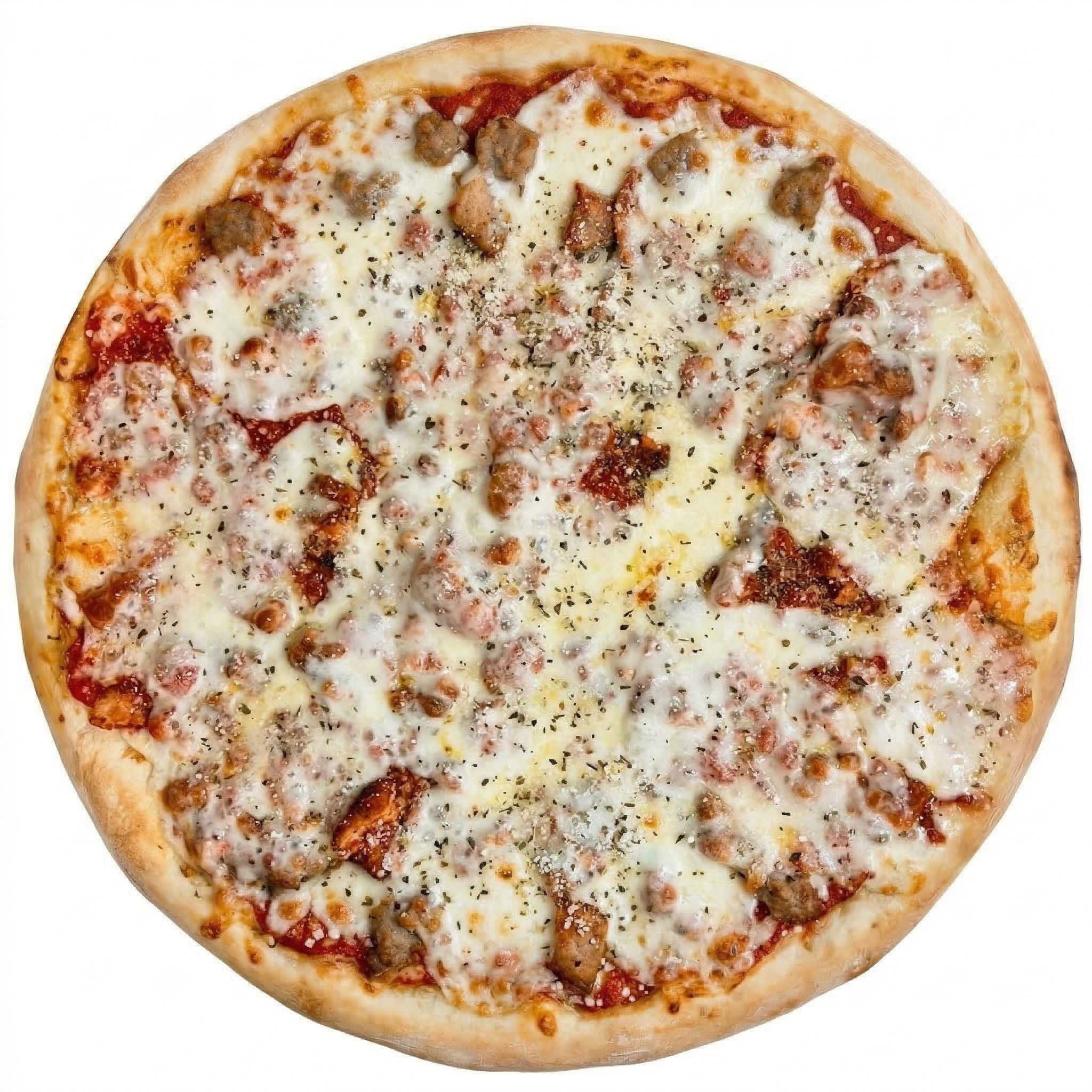 Two Medium Pizzas with One Topping.