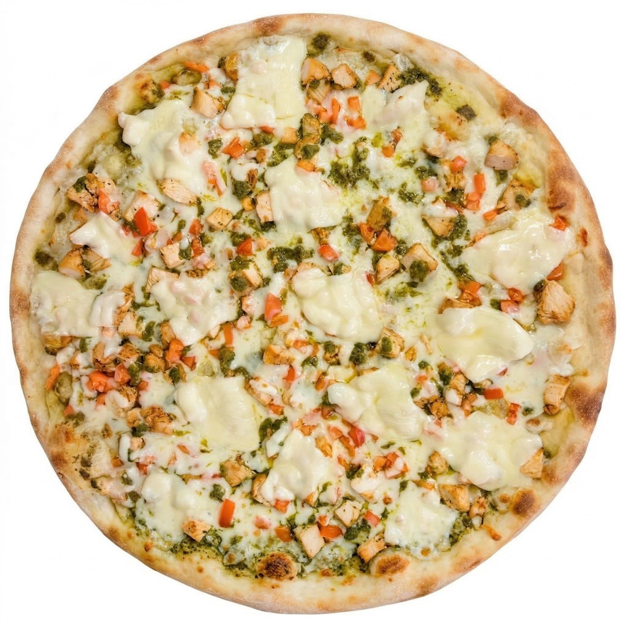 Chicken Pesto Pizza.