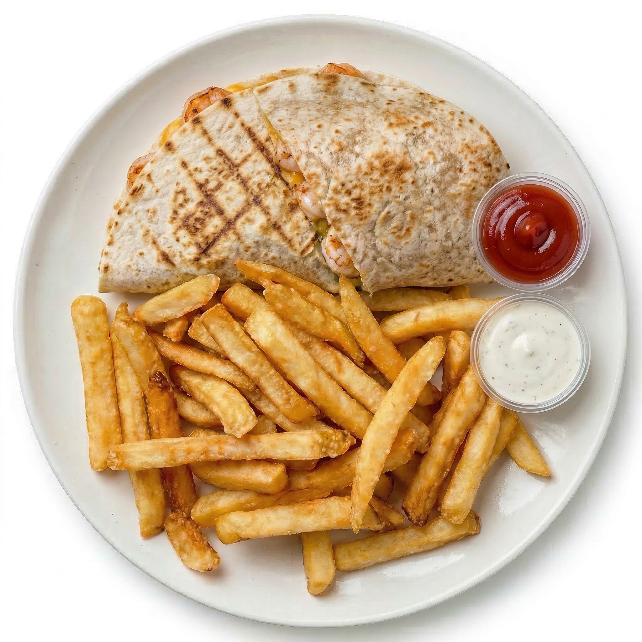 Shrimp Quesadilla.