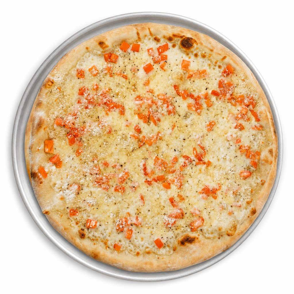 Tomato White Pizza.