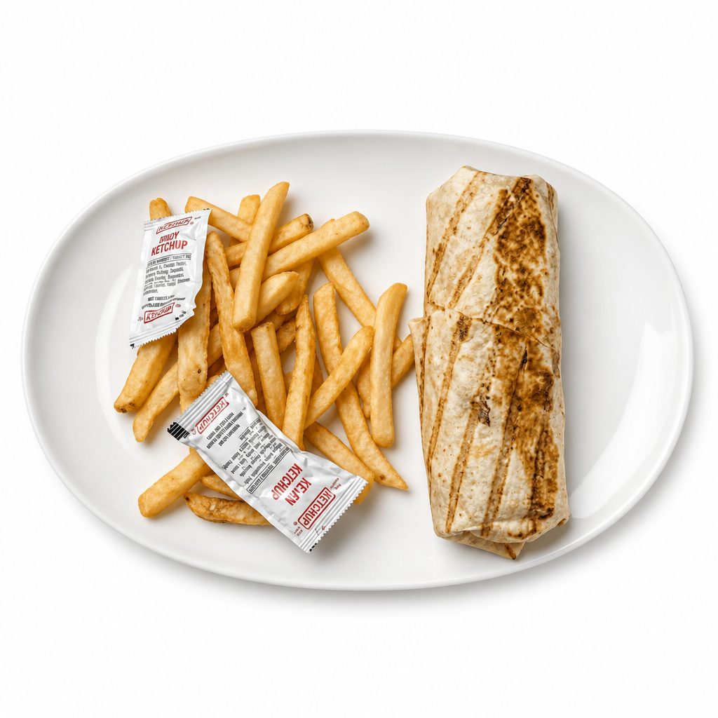 Chicken Cheesesteak Wrap.
