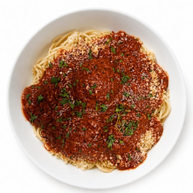 Kid's Spaghetti with Meatballs.