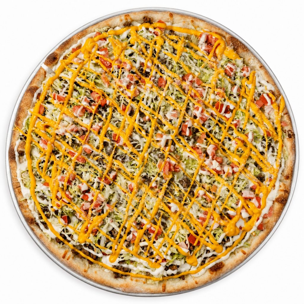 Spicy Taco Pizza.
