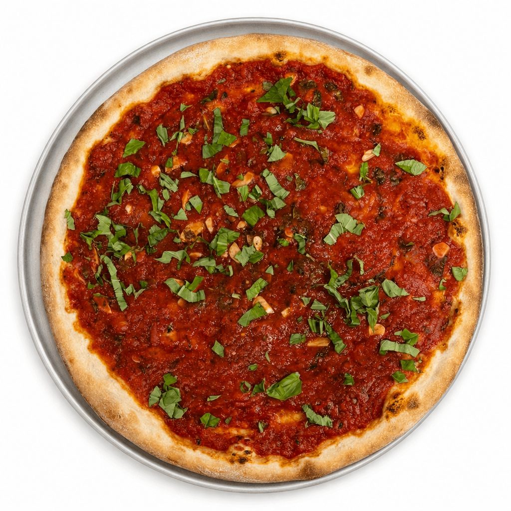 Classic Tomato Pizza.