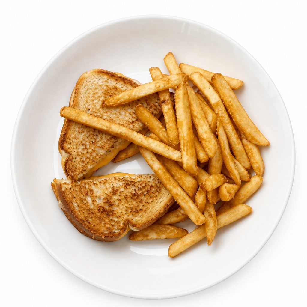 Kid's Grilled Cheese with Fries.
