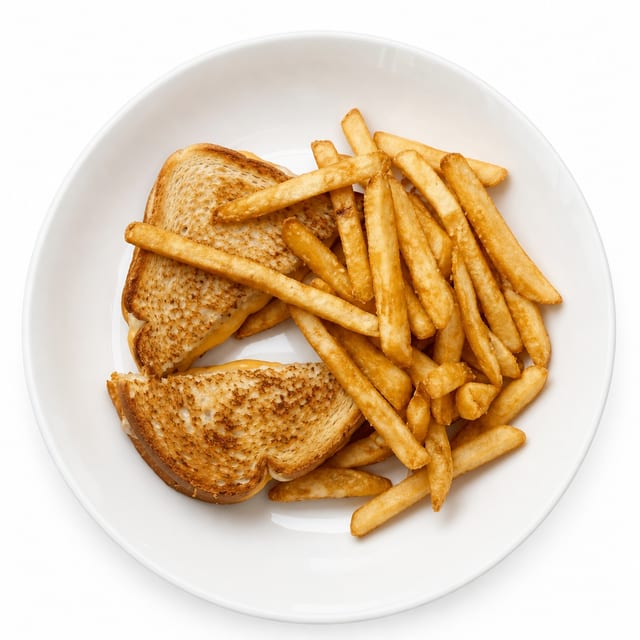 Kid's Grilled Cheese with Fries.