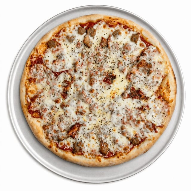 Two Medium Pizzas with One Topping.