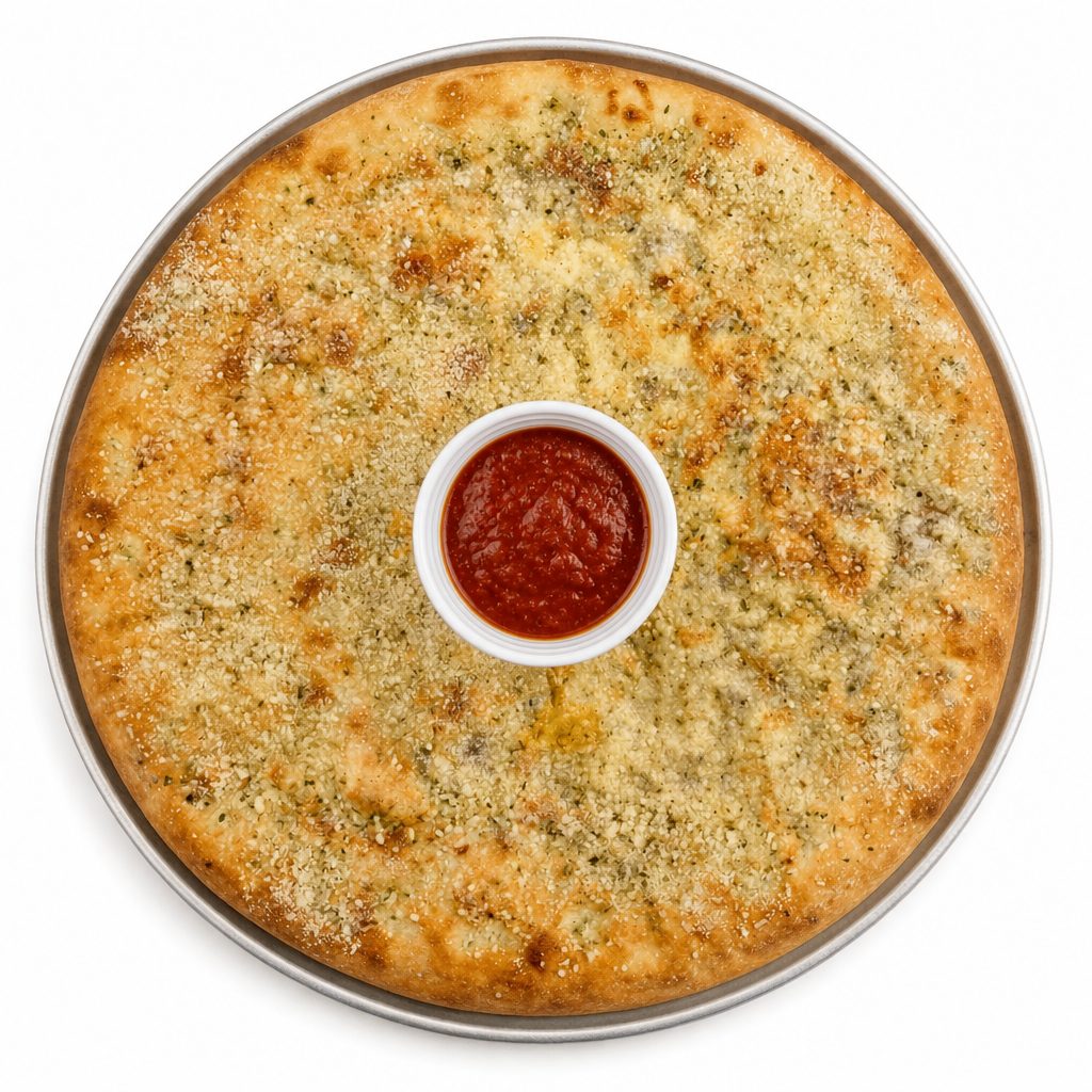 Stuffed Steak, Cheese & Sauce Pizza.