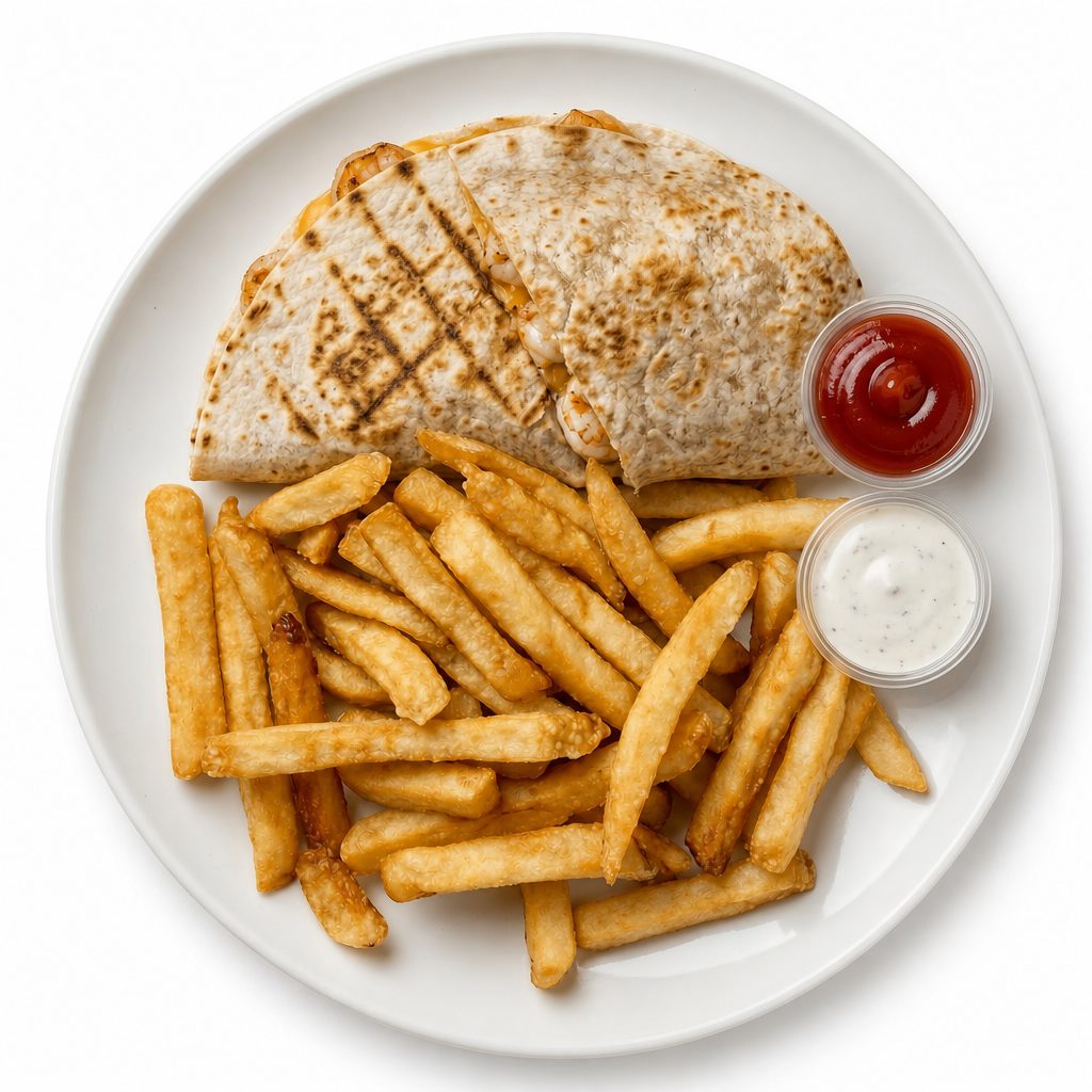 Shrimp Quesadilla.