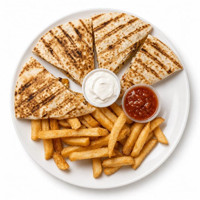 Veggie Quesadilla.