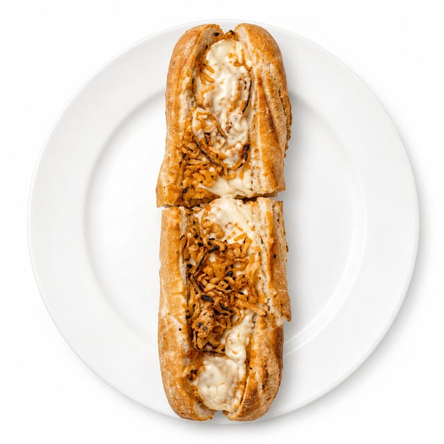 Buffalo Chicken Cheesesteak Sandwich.