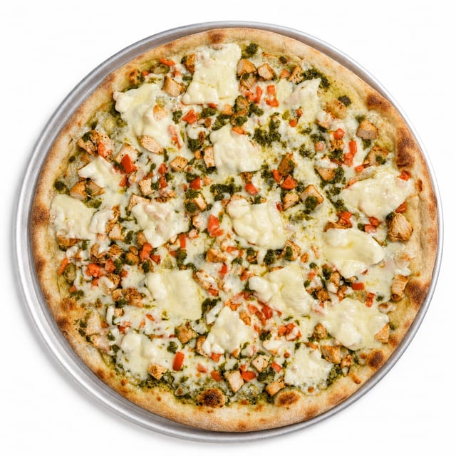 Chicken Pesto Pizza.