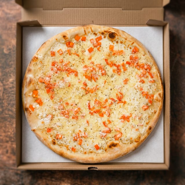 Tomato White Pizza.