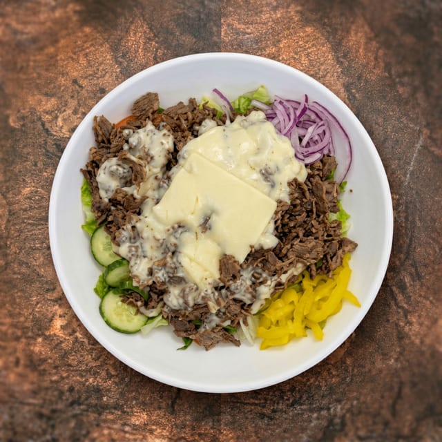 Cheesesteak Salad.