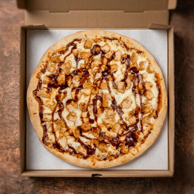 BBQ Grilled Chicken Pizza.