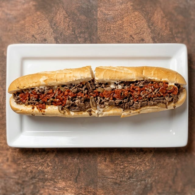 Cheesesteak Sandwich.