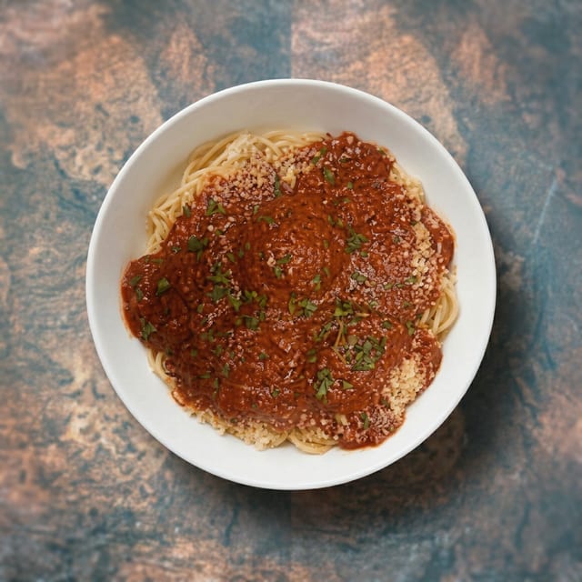 Kid's Spaghetti with Meatballs.