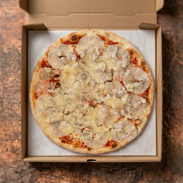 Chicken Parm Pizza.