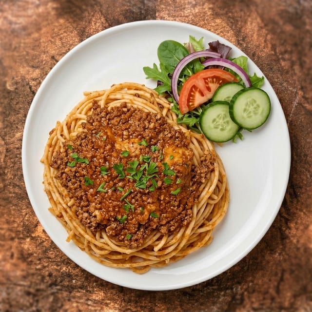 Pasta with Meatballs.