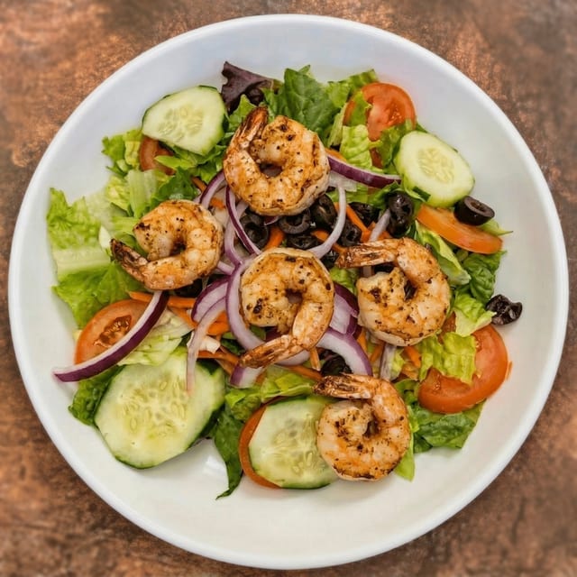 Shrimp Caesar Salad.