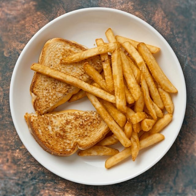 Kid's Grilled Cheese with Fries.