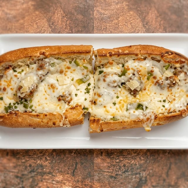 Sausage Parm Sandwich.