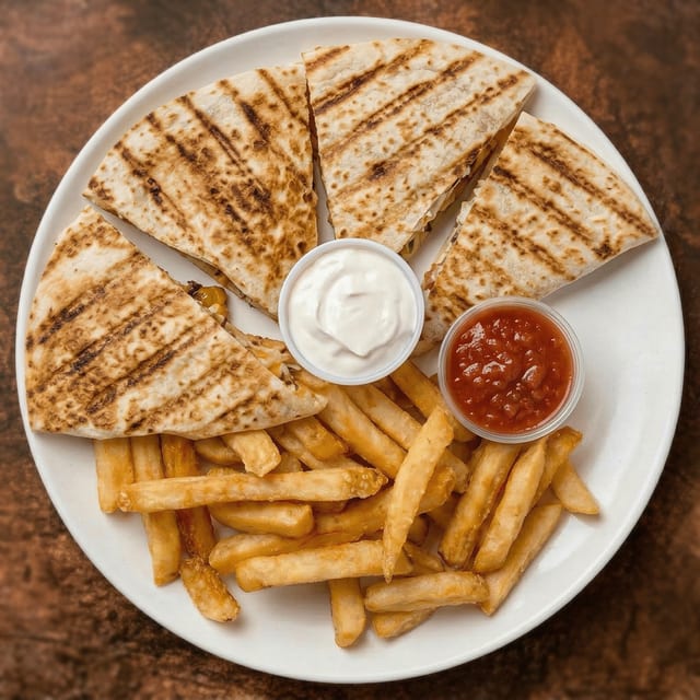 Veggie Quesadilla.
