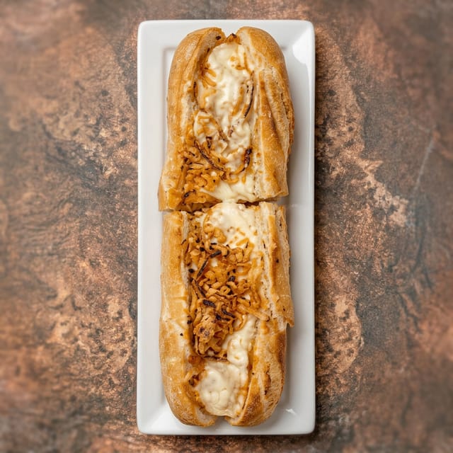Buffalo Chicken Cheesesteak Sandwich.